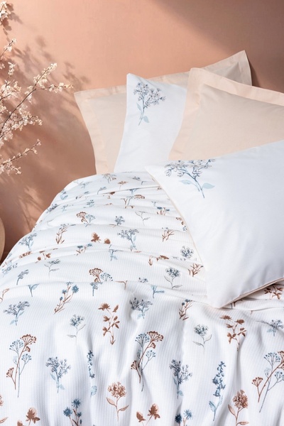 Cotton Box Estiva Single Pike Set - Briar Salmon