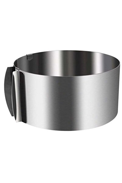 PUFO Adjustable metal ring Cake for cake tops, cookies, diameter 15-20 cm, silver