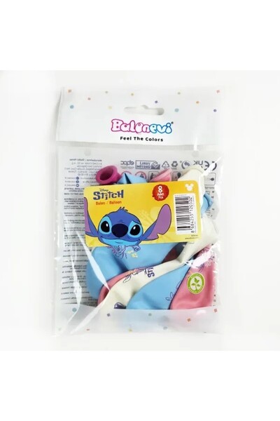 parti show Lilo ve Stitch Baskılı Balon 8 Adet