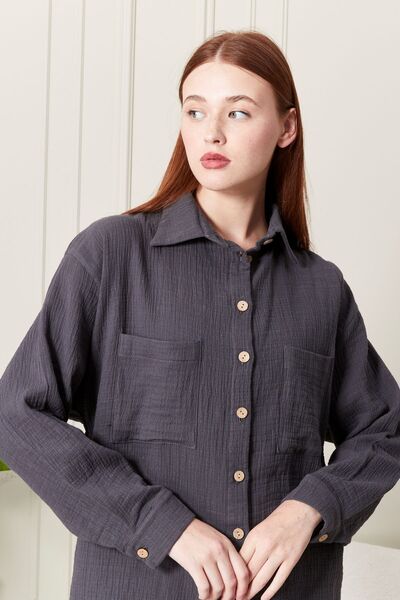 MİNUSA DESİGN Shorts Shirt Set Soft 100% Cotton Fabric Cotton