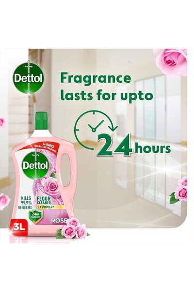 Dettol Power Anti-Bacterial Floor Cleaner, Refreshing Water Scent, 3 Liters