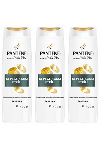 Pantene Kepeğe Karşı Etkili Şampuan 400ml x3 Adet
