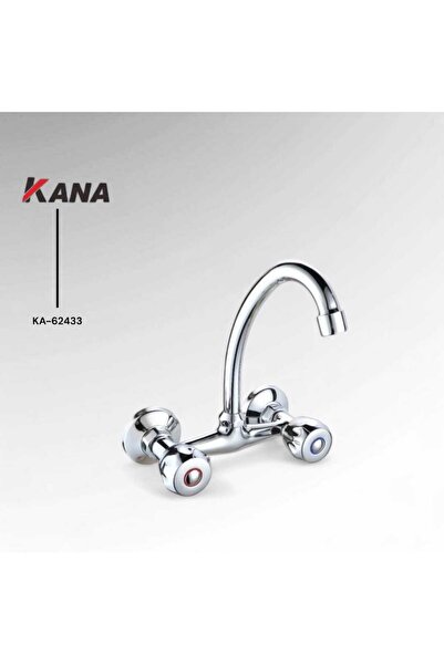 Kanan Chrome Wall-Mounted Sink Kitchen Mixer