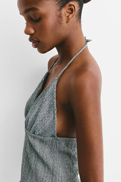 Pull & Bear Asymmetric crepe top