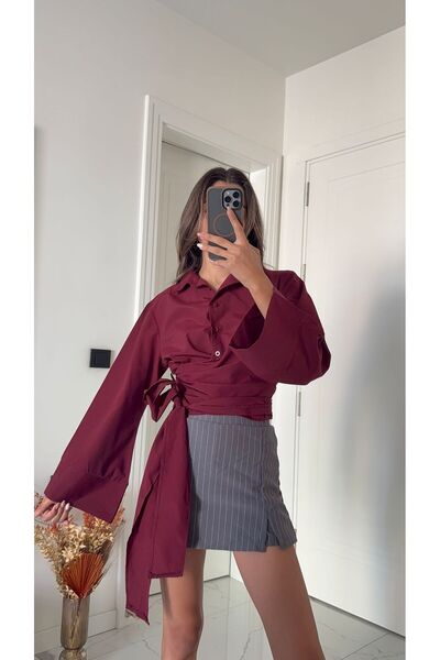 Solie İspanyol Kol Bağlama Detaylı Gömlek