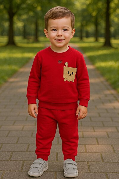 Yalçınoğlu Kids 1-4 Years Old Boys' Sweatshirt and Sweatpants Set – Cotton an...