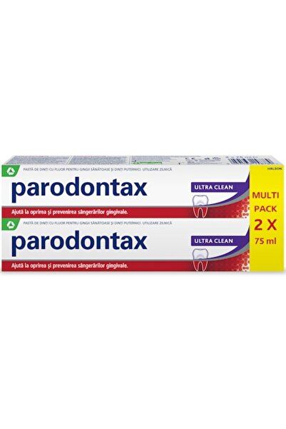 Parodontax Ultra Clean Toothpaste Pack: 2x75ml New Flavor