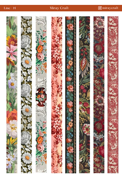 MirayDesign 1 autocolant tematic cu panglică 12x17 cm |   Pentru planificator...