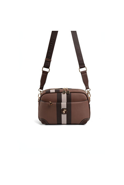 Silver Polo Dark Brown Sp1094 Women's Crossbody Bag