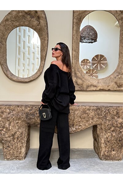 kenza'a Kötött kardigán nadrág szett, elöl megkötős