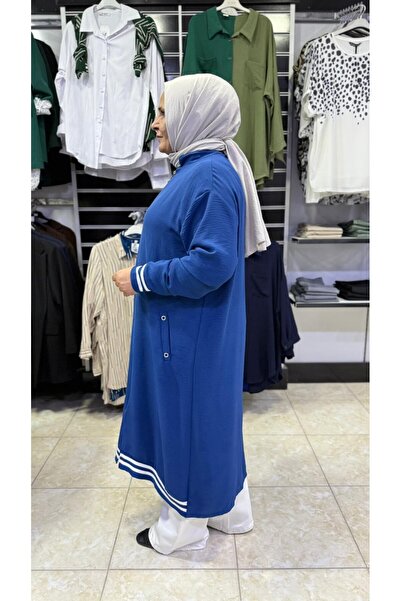 Sevda Kılınç Plus Size Ribbed Detail Ayrobin Wear It Out