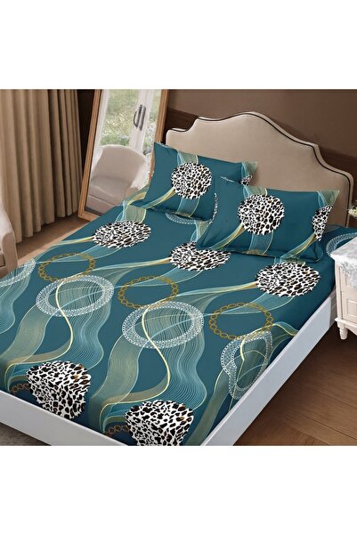 Pucioasa Σετ husa finet + 2 fete de perna 160x200cm, Λεοπάρ