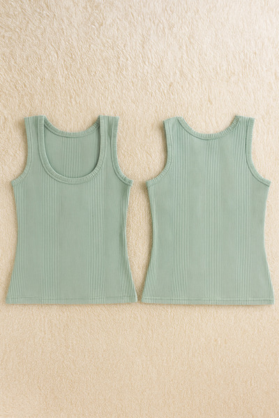 QKK Women's Cotton Lycra Combed Cotton Camisole 6-Piece Undershirt Q6K0K1T5Ka