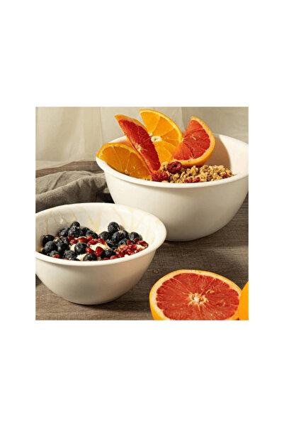 BORMIOLI Bol salata Easy, opal, 22 cm, 2.2 L, Alb