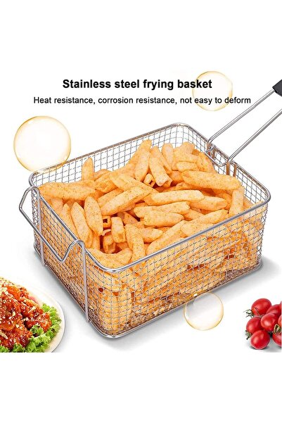 Generic Professional Commercial Deep Fryer 10L Stainless Steel Chicken Chips Fryer with Basket and Lid