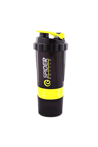 ON Electronics Spider Shaker Bottle 500ml for BCAA & Pre-Post Workout Supplement Protein Shake (Yellow)