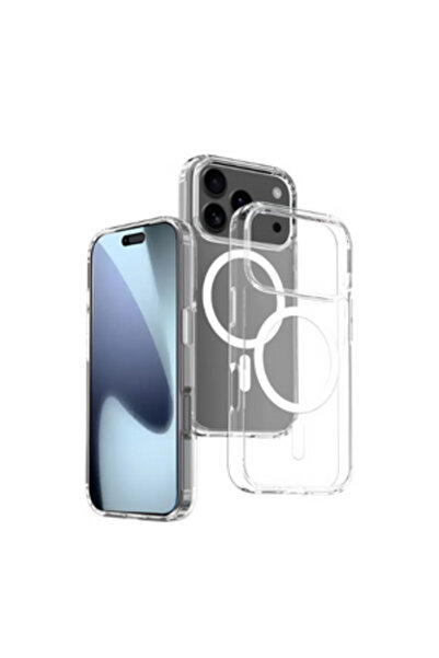 Generic غطاء حماية شفاف ماج سيف غير مصفر لهاتف آيفون 17 برو ماكس