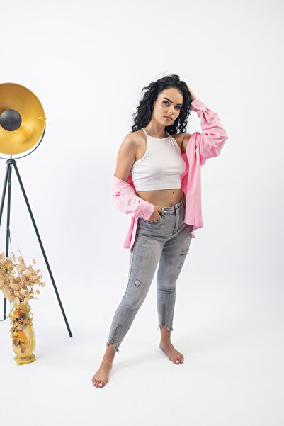 M'SARA Blugi Skinny Gray