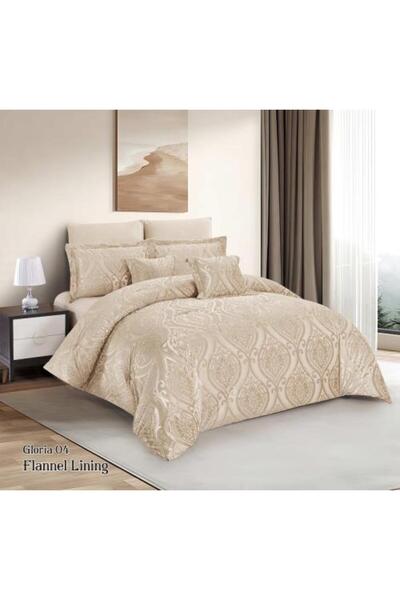 ALBAGSHI Luxury Jacquard Bedding Set - 8 Pieces