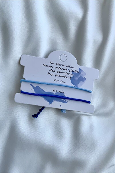 Nova 2'li "kaderin Kırmızı Ipliği" Kader Bağı Lacivert Ip Bileklik