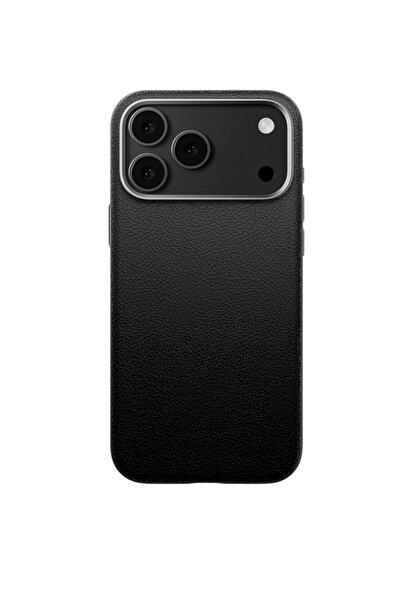 WATCHOFROYAL MonoCase Iphone 17 Pro Max Siyah Magsafe Özellikli Deri Kılıf