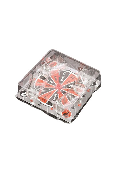 Flippy Flippy Board Game, 4 Shot Glasses, Lucky Roulette, Parties, 17x17x7.5 Cm, ​​+18 Years