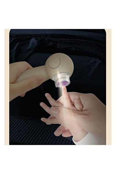 Flippy Electric Nail File Set for Children and Babies, ABS, 6 Accessories, USB, LED, 11.5 x 5.5 cm,