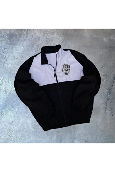 velmorafashion Velmora Long Sleeve Parachute Fabric Windbreaker - Black -