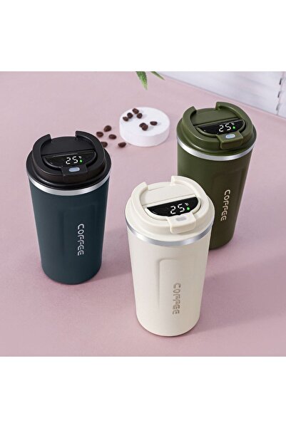 gifttime Stainless Steel Thermos Mug with Digital Temperature Display – Hot &...