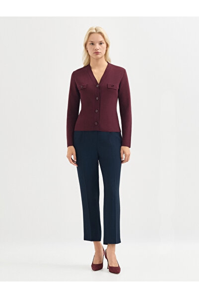 Karaca Kadın Triko Hırka-Bordo