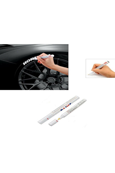 Cartex BEYAZ Lastik Yazı Boyama Yazma Kalemi Beyaz