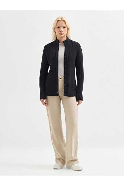 Karaca Kadın Triko Hırka-Antrasit