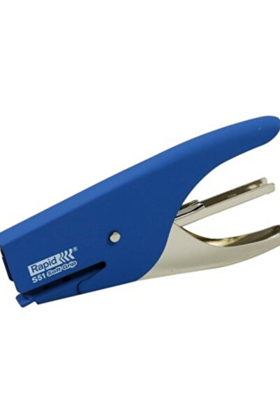 Rapid Stapler Clamp Type Stapler, Soft S51-15 Sheet Capacity, Blue