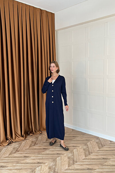 Stilife Довгий трикотажний кардиган, синій