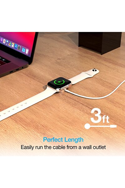 REDz Accessories Μαγνητικό καλώδιο φόρτισης X-Start SJX302 για Apple Watch, USB-C, 7.5W, λευκό