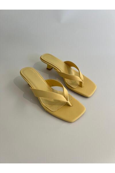 selinnce MIRABELLA kadın topuklu parmak arası terlik