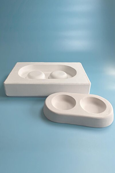 Ref-San İkili Mama Kabı Alçı Kalıp