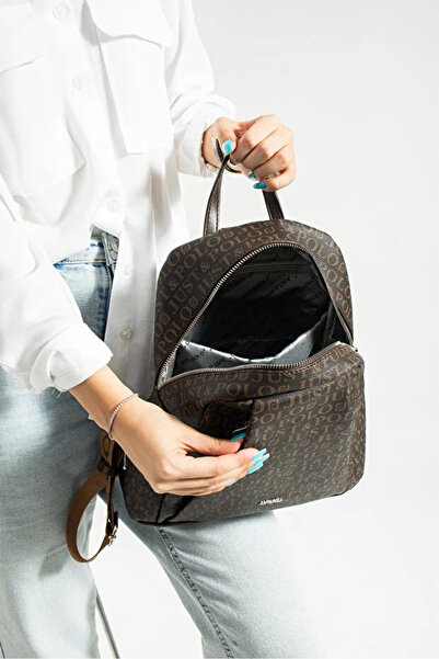 Just Polo Women's Large Size Backpack Suitable for Daily Use Shopper Size: 28 X 33 cm