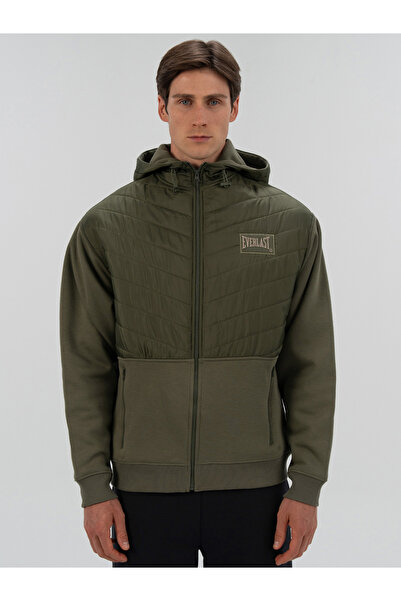 EVERLAST Ανδρικό χοντρό φούτερ Boxing Club 2.0 Full Zip Khaki