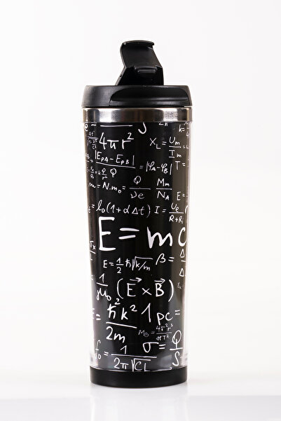 MUKKO HOME كوب ترمس من الفولاذ سعة 360 مل من ألبرت أينشتاين بتصميم كرتوني، مت...