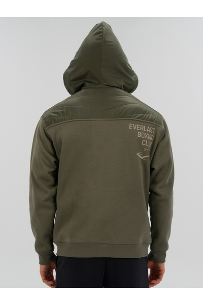 EVERLAST Ανδρικό χοντρό φούτερ Boxing Club 2.0 Full Zip Khaki