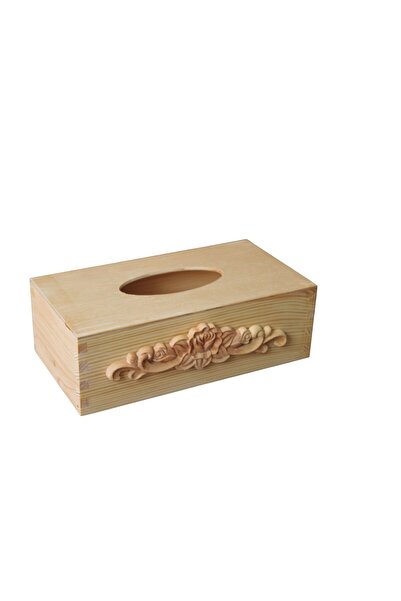 Decoratiuni Vintage Casa Retro Napkin box and carved wooden ornament, 13*25 cm