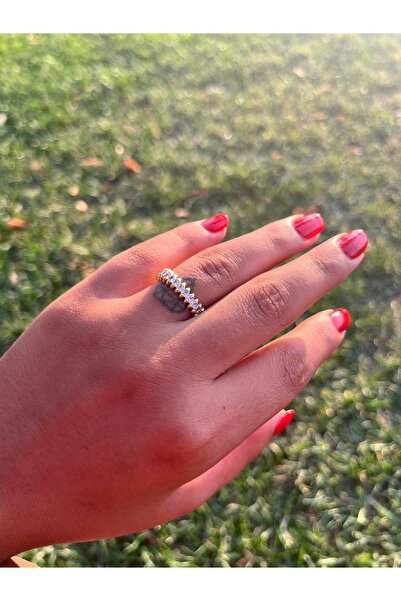 Zemora Jewelry خاتم كامل الدورة مرصع بالأحجار قابل للتعديل