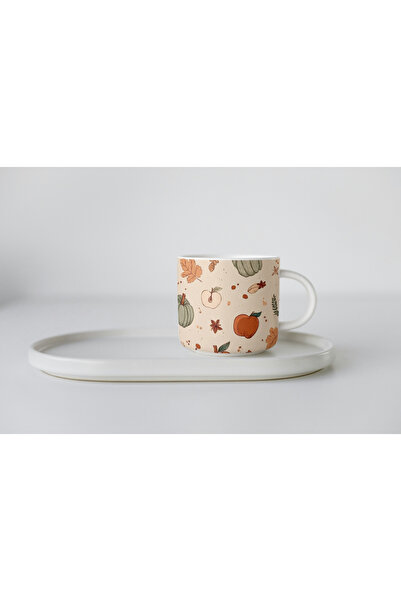 EYBaskı Tasarım Autumn Themed Porcelain Print Mug 150 ml