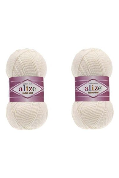 Aliza خيط قطني ذهبي 62-كريمي فاتح