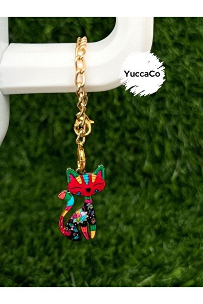 YuccaCo Accessorize Your Life Cat Thermos Ornament/Kitten Thermos Charm/Cat Animal Figure Bag Charm