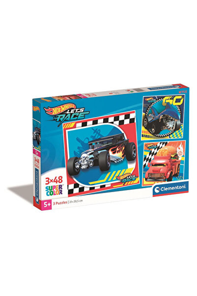 HOT WHEELS Go Puzzle de 3x48 piese Clementoni