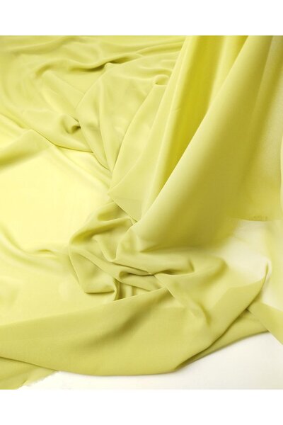 Kumaş Parça șifon în culoarea verde pastel (lățime 140 cm x lungime 265 cm)