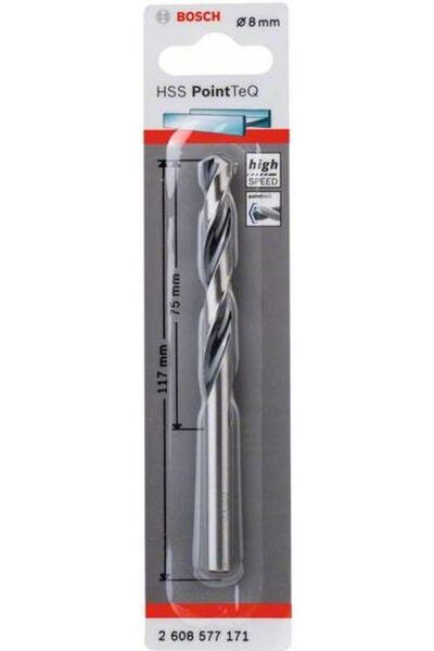 Bosch PointTeQ HSS twist drill 8.0 mm