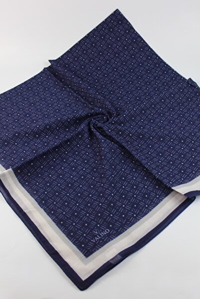 Valino Eșarfă de dimensiuni mari cu model în dungi 120x120 Eșarfă din bumbac ...